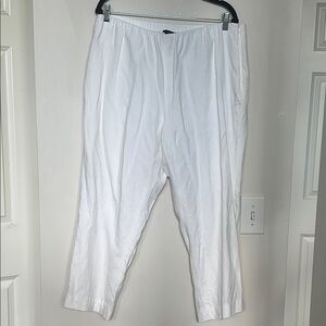 Doncaster Women’s Plus Size Linen Blend Coastal Grandma‎ Resort Wear Pants 16W